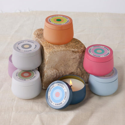 MERSEA Cabana Flower Tin Candle, Scented Candle Tin (3.5 oz)
