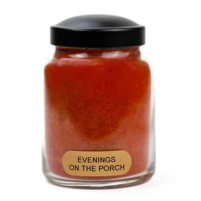 A Cheerful Giver - Evenings On The Porch Baby Scented Glass Jar Candle (6oz) with Lid & True to Life Fragrance Made in USA