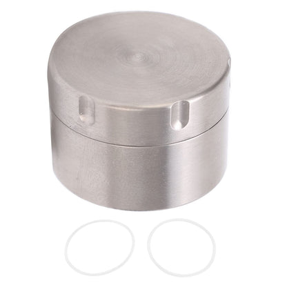 Alomejor Metal Round Candlestick for Tea and Storage, and Portable for Travel