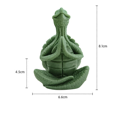 Turtle Yoga Pose Shaped Scented Candle,50G Aroma Soy Wax Decorative Art Candle for Table Photo Prop Birthday,Prefect Gift for Meditation Stress Relief Mood Boosting (Green)
