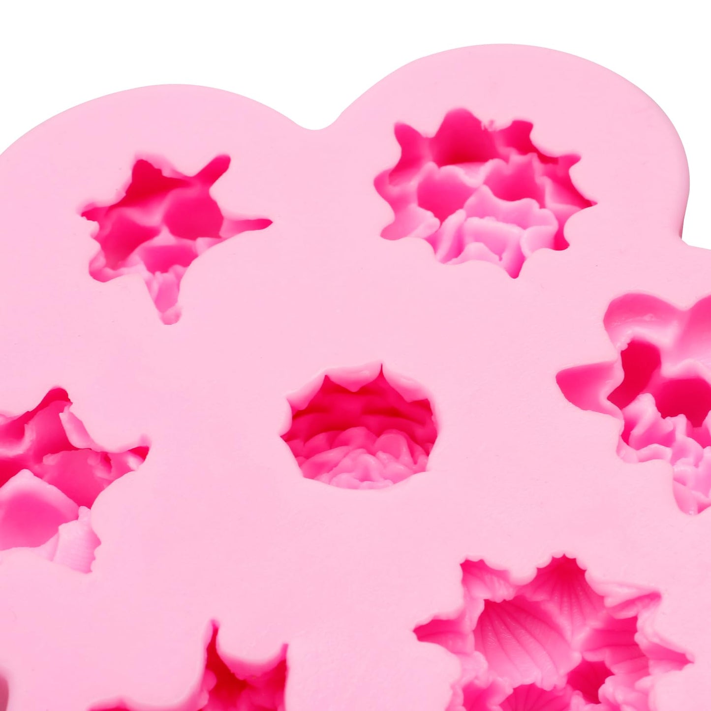 7 Cavity Succulent Candle Mold, Succulents Silicone Fondant Mold for Chocolate Cake Decoration Candy Cupcake Topper Cake Polymer Clay Crafts Epoxy Resin