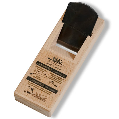 SUIZAN Kanna Japanese Wood Planer 1.7" - Professional Small Hand Block Plane Woodworking tools