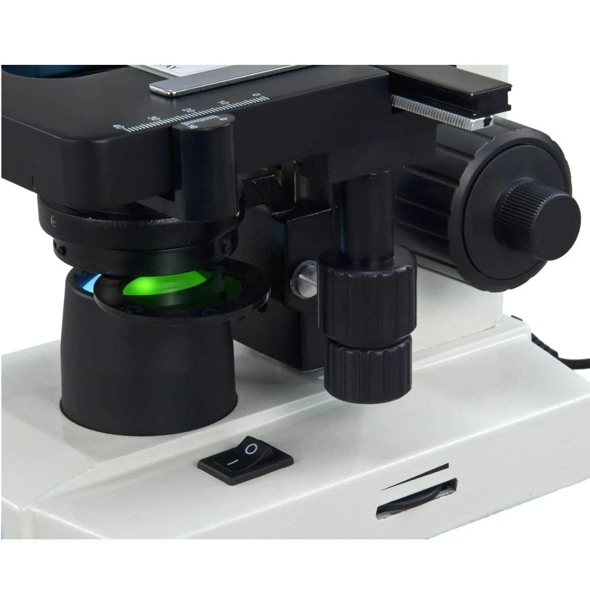 OMAX M837L Series Trinocular Lab Compound Microscope - 40X-1600X Magnification - Professional Microscope for Adults with LED Illumination