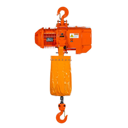 Prowinch 4400 Lbs 2 Ton Electric Chain Hoist 3 Phase 208V-240/440-480V -20 ft Lifting Height, H3 Duty Class, G100 Chain for Heavy-Duty Lifting, Warehouse & Industrial Use