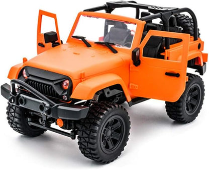 GoolRC F2 1/14 Scale 2.4GHz RC Car 4WD 30km/h High Speed Racing Car All Terrains Off Road RC Monster Vehicle Truck Crawler with LED Light for Teens and Adults (Orange Convertible)