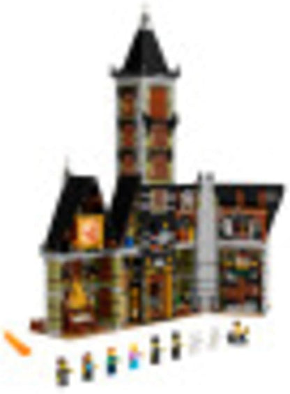 LEGO Icons Haunted House Building Set 10273 Haunted House Kit Creative Crafts for Adults and Family Powered Up Ready Building Kit with 10 Minifigures Halloween Decoration to Build Together
