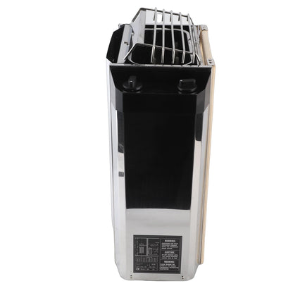 Sauna Heater, 3.6KW 110V Internal Control Temperature Adjustable Stainless Steel Electric Sauna Stove, High Heating Efficiency Electric Sauna Heater for Home Hotel Use