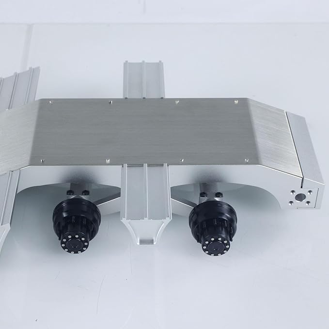 TOUCAN RC HOBBY US in Stock 1/14 DoubleE Metal 2 Axels Low Trailer Flatbed E012 001 for Remote Control Tractor Truck E113 RC Lorry Car Model Upgrade Parts