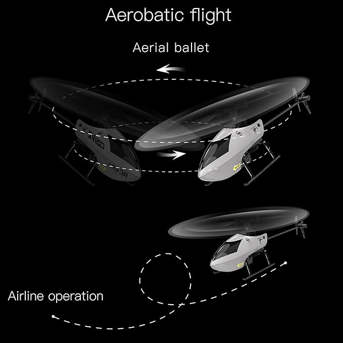 GoolRC C129 V2 RC Helicopter 4 Channel Remote Control Helicopter with 6-Axis Gyro 2.4Ghz RC Aircraft with 3D Flips Altitude Hold One Key Take Off/Landing for Adults and Beginners