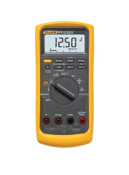 Fluke 88V Deluxe Automotive Multimeter, Troubleshoot Problems on Conventional and Hybrid Vehicles, Measures Pulse Width, and Duty Cycle