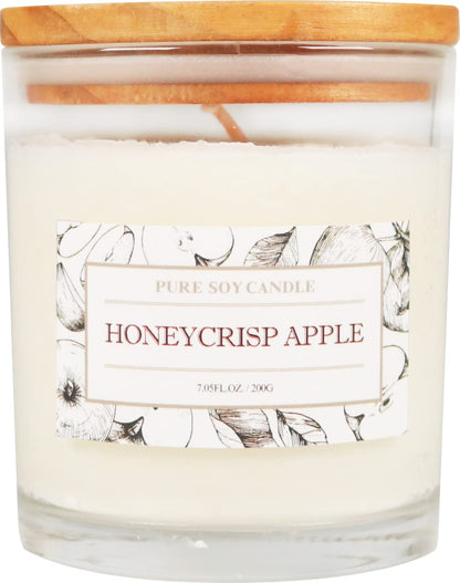 Aronica Pet Safe Candles Apple Scented, Long Lasting Scented Candles, Honeycrisp Apple Candle Clean Non Toxic, Fruity Candles Scented