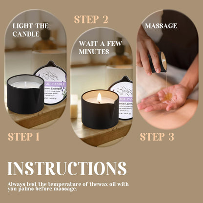 12pcs Massage Oil Candle,Moisturising Natural Soybeans Gift Sets,1oz Low Temperature Body Oil Scented Candles for Home Spa & Relaxation