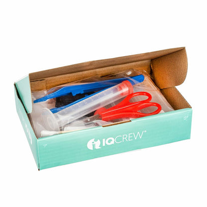 IQCrew 35-Piece Microscope Slide Preparation Kit - Essential Student Sample Specimen Set of Tools & Microscopy Accessories - SP-15