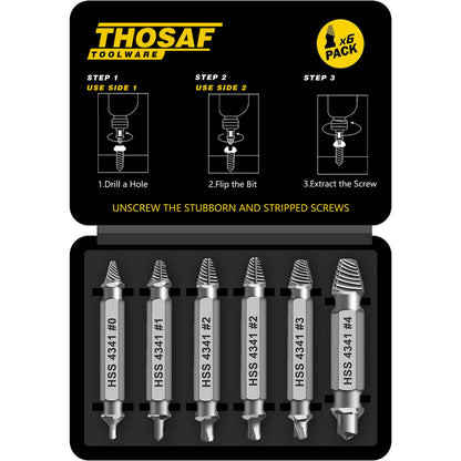 Gifts for Men,Damaged Screw Extractor Set-Christmas Stocking Stuffers for Men Adults Him,Mens Gifts for Dad,Husband,Stripped Screws Nuts & Bolts Drill Bit Tools for Easy Removal of Rusty Broken Screw