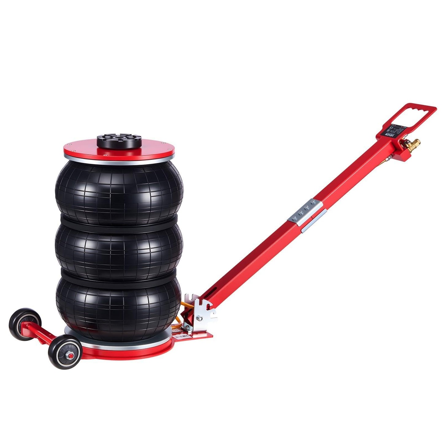 VEVOR Air Jack, 5 Ton/11023 lbs Triple Bag Air Jack, Airbag with Six Steel Pipes, Lift Up to 18.3 inch/464 mm, 4-10 s Fast Lifting Pneumatic with Adjustable Long Handle for Cars, SUVs, Pickup Trucks