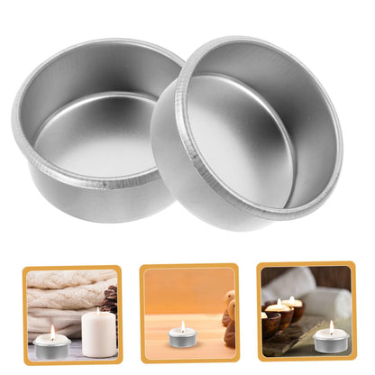 KAILIKETIY 15pcs Metal Candle Holders Decorative Tea Light Tins for Weddings Parties Home Décor Scented Candle Cups DIY Metal Containers Modern Minimalist Style