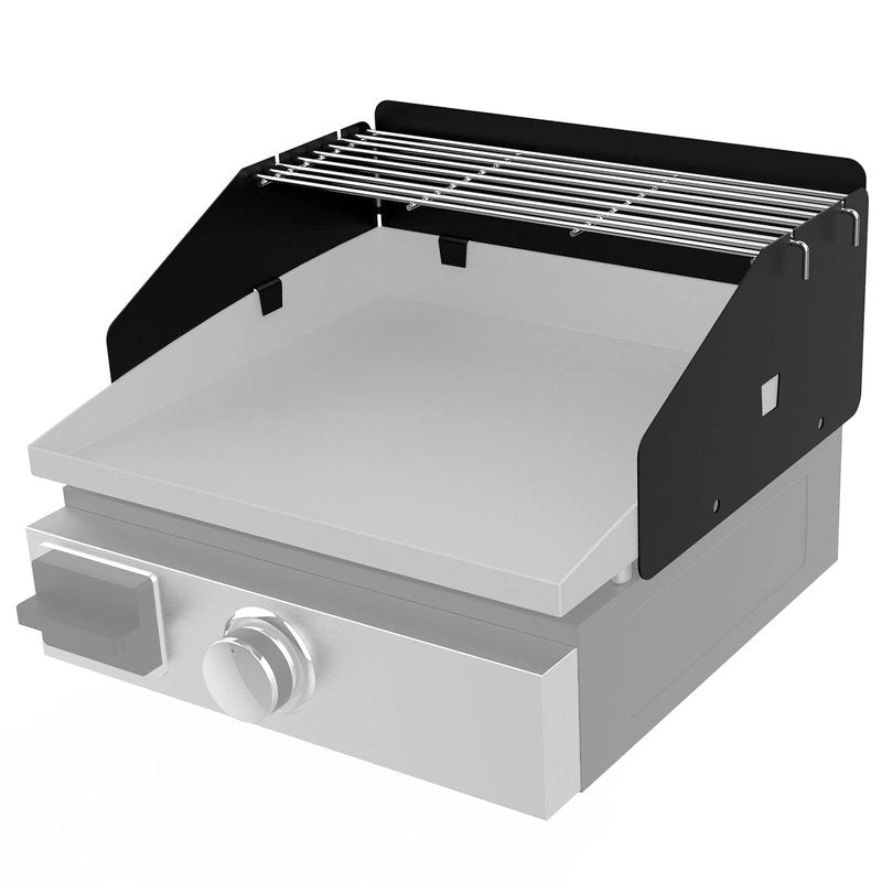 17 Inch Griddle Wind Guard/Wind Screen and Grill Warming Rack for Blackstone 17 Inch Griddle, BBQ Accessories Kit for Blackstone