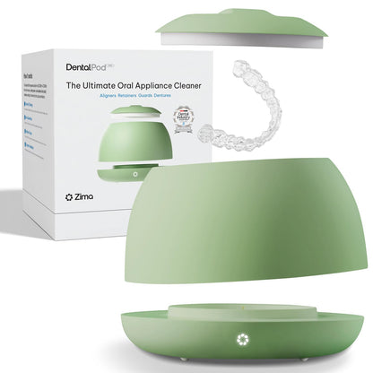 Zima Dental Pod PRO: Market-Leading, Best Aligner, Nightguard, Mouthguard, Denture, Ultrasonic Cleaner for Oral Dental Care