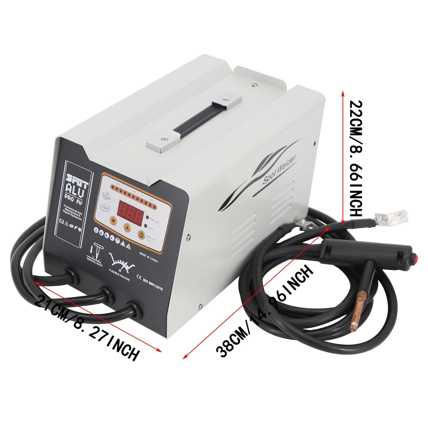 110V 120000UF Aluminum SPOT Welder Machine,Spot Welder Dent Puller, Vehicle DENT Puller,M4/M5/M6 Stud Welder Machine for CAR Body DENT REPIAR Shops (F6100)