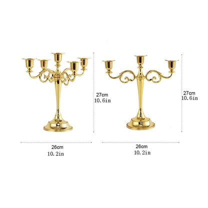 Candle Holderss Metal Candlesticks Decor， Candlesticks Holder For Formal Events, Taper Candle Holder Stand Centerpiece Elegant Decoration Piece for Table Candle Stand Decorative Candlestick