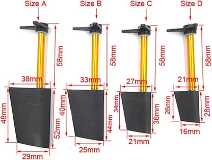 RC Boat Nylon Dual Steering Rudder with Servo Steering Arm Rod Stopper Ball Head Joint for RC Boat Scale Marine Cruise(B)