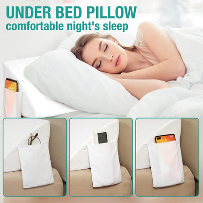 Vekkia King Bed Wedge Pillow for Headboard Gap/Mattress Gap Filler/Headboard Pillow/Bed Wedge Gap Filler,Stop Loosing Your Pillows