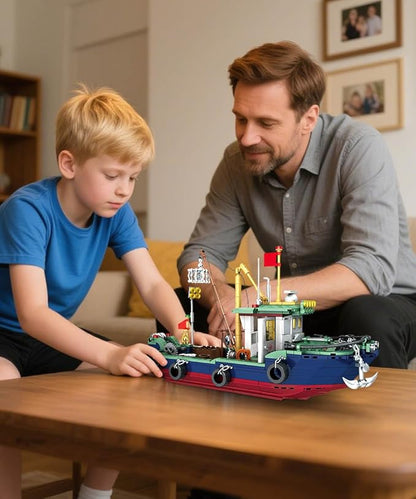 City Ocean Fishing Boat Building Sets Compatible with Lego City Boat Sea Fishing Ship Building Set Collection Decoration Gifts for Boys 6-12 Years Old (582 Pcs)