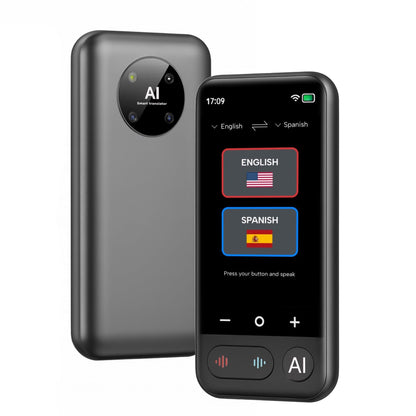 Language Translator Device AI Premium 2026 | 150 Languages | Online & Offline Voice + Photo Translation | 0.5s Ultra-Fast Accuracy | 4" HD Touchscreen | Smart Recording | Travel & Business Translator