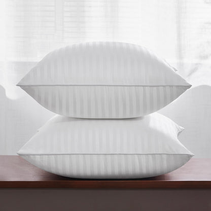 Oubonun 26 x 26 Euro Pillow Inserts, Firm and Fluffy Decorative Square Pillows for Couch Bed Sofa with Soft Cotton Cover White Cushion with Down Alternative Pack of 2