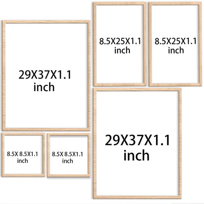 Kids Affirmation Wall Decor,Colourful Positive Daily Affirmations Wall Art Canvas Frame Poster Print for Kids Bedroom Nursery Classroom Playroom Wall Decor,Set of 6