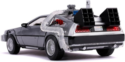 Jada - DLorean Back to The Future Collecting Vehicle Doors Open Glider Mode 1:24 Scale (253255021)