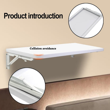 CYGJSYEA Laundry Room Wall Mounted Folding Table, Kitchen Restaurant Home Bar Work Table, All Aluminum Countertop, Waterproof Easy to Install and Clean (80X50cm/31.5""×19.7"")…, LZDZ004