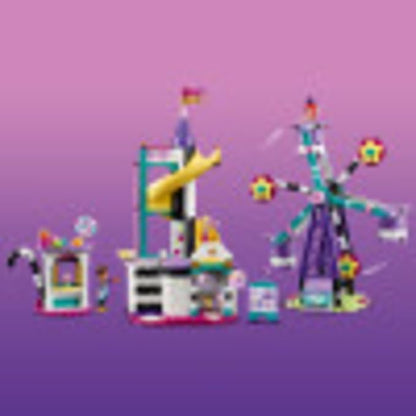LEGO Friends Magical Ferris Wheel and Slide 41689 Building Kit for Kids Theme Park with 3 Mini-Dolls New 2021 (545 Pieces)