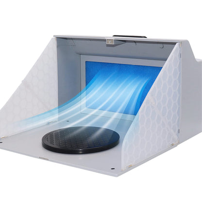 AMTAST Airbrush Spray Booth with Full Transparent Booth High Density Filter Net AMT39