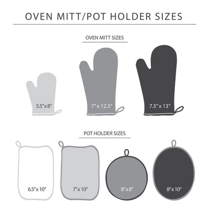 KITCHENAID Beacon Two-Tone Oven Mitt 2-Pack Set, Contour Silver/Matte Black, 5.75"x13"