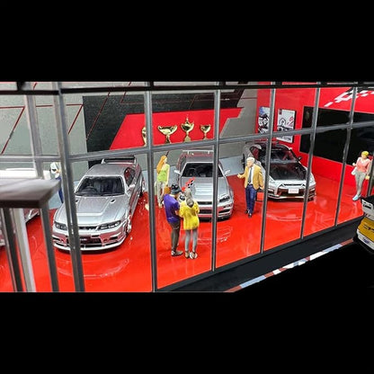1/64 Scale Mini Building Scene Model (Cars Figures Not Included)