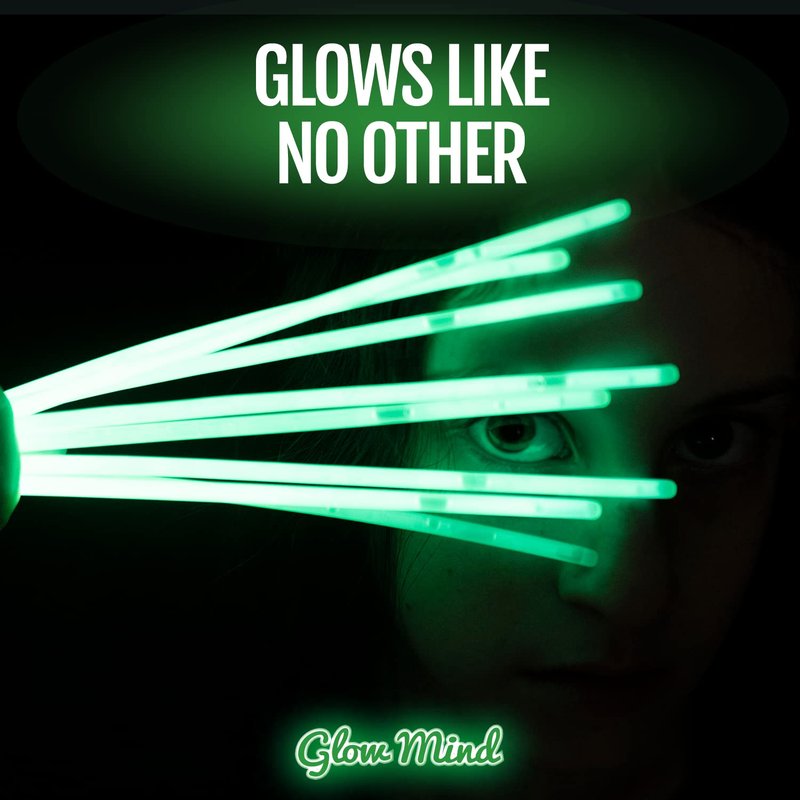 500 Ultra Bright Glow Sticks Bulk - Halloween Glow in the Dark Party Supplies Pack - 8" Glowsticks Party Favors with Bracelets and Necklaces