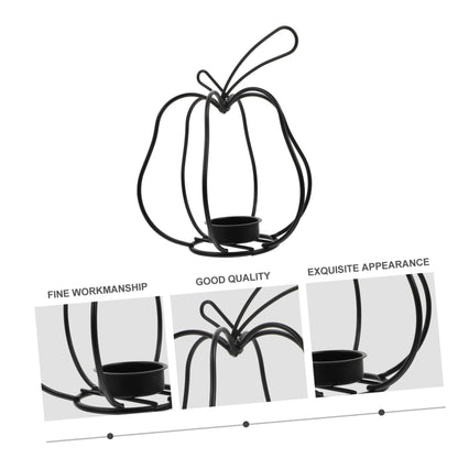 Creative Iron Wrought Candlestick Holder for Home Decor Unique Design Sturdy Table Centerpiece for Weddings Parties and Rustic Settings