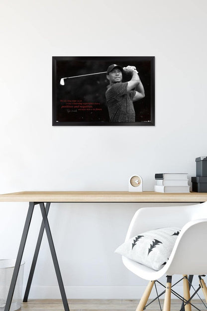 Trends International Tiger Woods - Future Wall Poster, 14.725" x 22.375", Black Framed Version