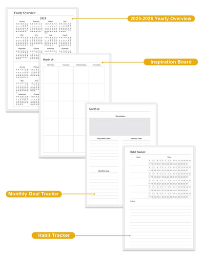 Academic Planner for 2026-2027 or Anytime – 5.8" x 8.5" Undated Weekly Student Planner For Homeschool, High School, College & Nursing Students, 200 Pages, Colorful Large Flower