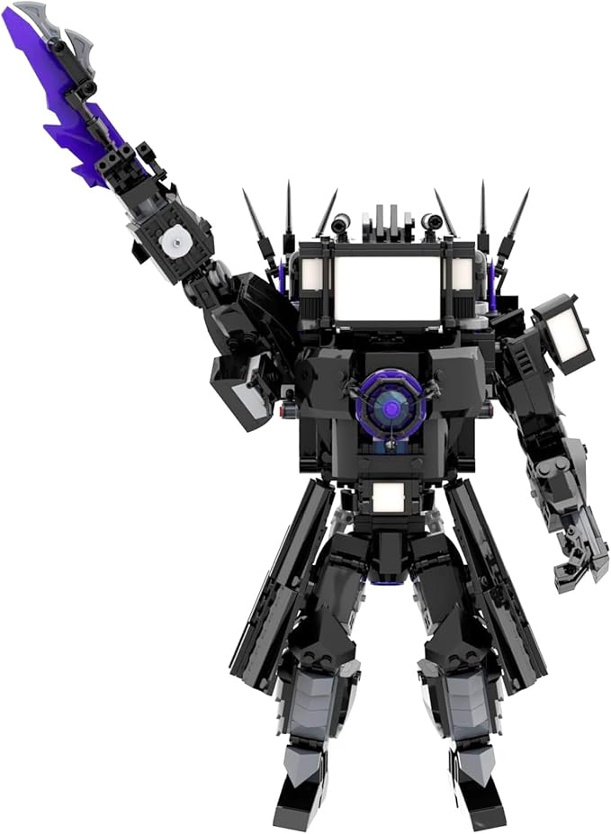 Bentex Toilet Upgraded Titan TV Man Figure Building Block Set Upgraded Cameraman Speakerman Game Model Collectible Building Bricks Birthday Gift for Adults Fans (857pcs)