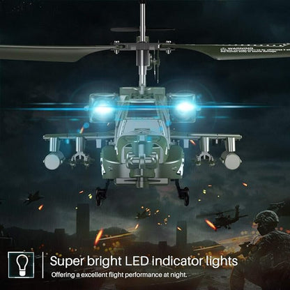 POCO DIVO Apache AH-64 Helicopter RC Flight Infrared 3CH AH64 S109 Gyro Military Aircraft Model S109G