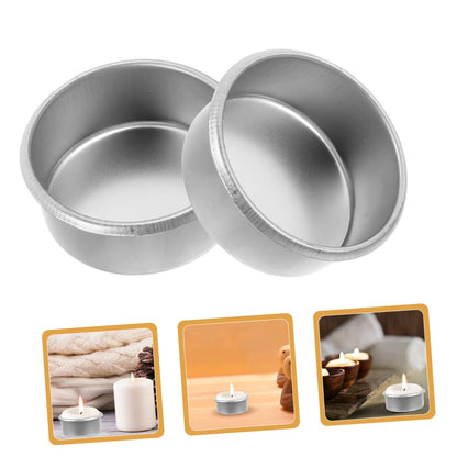 Gadpiparty 15pcs Metal Candle Tins for DIY Projects Scented Tealight Holders Elegant Metal Candle Cups for Home Decor Aromatherapy and Essential Oil Burning