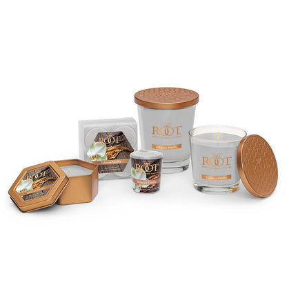 Root Candles Scented Votive Candles Beeswax Blend Premium Handcrafted 20-Hour Votives, 18-Count, Tobacco Vanilla