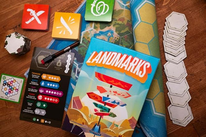Floodgate Games Landmarks | Cooperative Board Game for Adults and Kids | Fun Game for Family Game Night | Word Association Party Game | Ages 10 and up | 2-10 Players | Average Playtime 20 Minutes