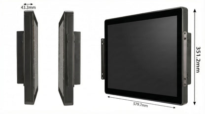 RIUIIN 23.8 Inch 10 Points PCAP Open Frame Touch Screen LCD Display Monitors, 1920x1080 VESA Mount & Open Bracket Installation, wall Mount, Desktop for Kiosk, Automation, POS，Vending