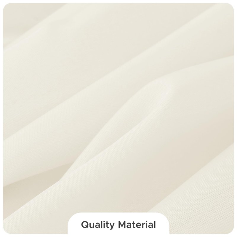Fitable 8 Pack Round Tablecloths: Stain Resistant Wrinkle Free Circle Table Clothes, Washable Reusable Polyester Table Covers for Wedding Party Birthday Banquet Reception(Ivory, 84 Inch)