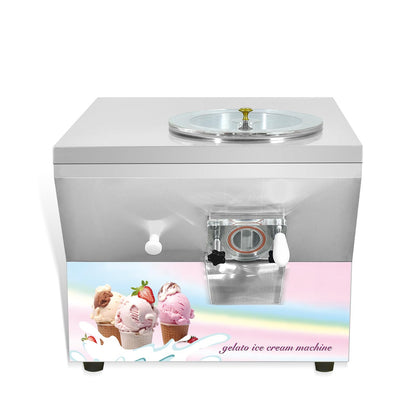 Wtecom Commercial Countertop Hard Ice Cream Machine US Standard 110V 1000W 5.5Gal/H Smart Control Frozen Dessert Maker for Bakery Café Restaurant Food Truck