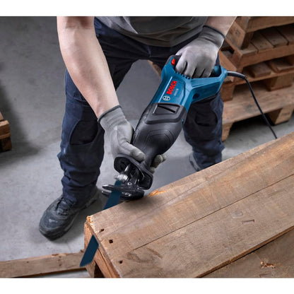 BOSCH GSA12-30 Corded Reciprocating Saw - 12 Amp Power, 1-3/16 In Stroke Length, Variable Speed Control, Tool-Free Blade Change, Lightweight Design for Easy Maneuverability (Bare Tool)