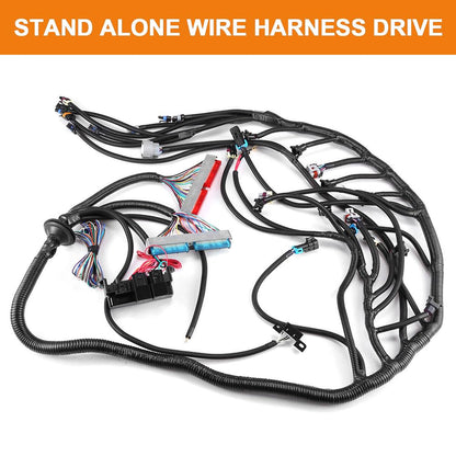 4L60E DBC Engine Wiring Harness Standalone Stand Alone fit for 1997-2006 GM LS1 4.8 5.3 6.0 L Vortec Engine Drive by Cable Throttle Body